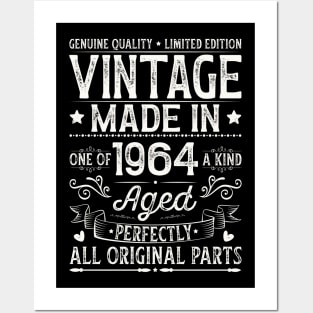 Vintage 1964 60th Birthday Posters and Art